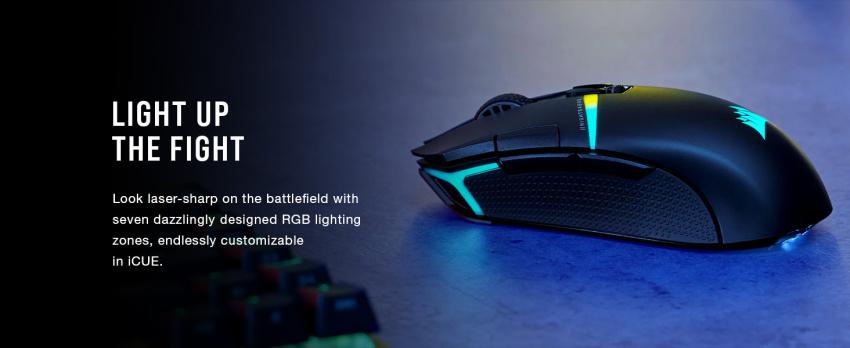 rgb mouse, icue, gaming mouse, wireless gaming mouse